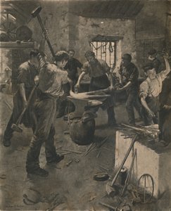 Forging the Anchor, 1892. av Unbekannt