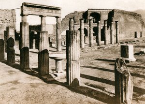 Triangulärt forum, Pompeji, Italien, ca 1900-talet av Unbekannt
