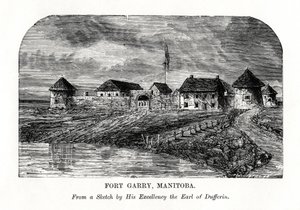 Fort Garry, Manitoba, Kanada, sent 1800-tal av Unbekannt