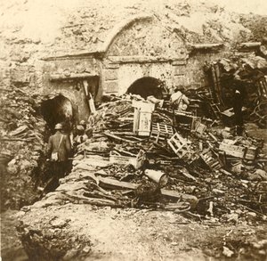 Fort av Souville, Verdun, norra Frankrike, c1914-c1918 av Unbekannt