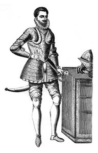 Francois, hertig av Anjou och Alencon, i damaskerad rustning, 1500-talet, 1870 av Unbekannt