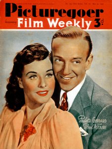 Fred Astaire 1899-1987 och Paulette Goddard 1910-1990, skådespelare, 1941 av Unbekannt