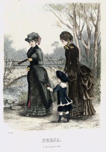 Freja- illustrerad skandinavisk modetidning 1882, illustration nr 21 av Unbekannt