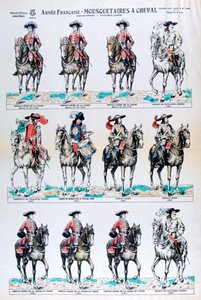 Fransk armé, beridna musketörer, 1700-talet 1800-talet av Unbekannt