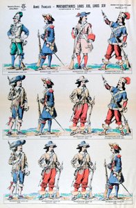 Franska armén, musketörer av Ludvig XIII och Ludvig XIV, 1600-talet 1800-talet av Unbekannt