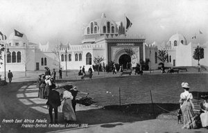 Franska Östafrikapalatset, fransk-brittisk utställning, London, 1908 av Unbekannt