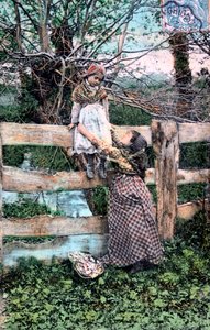 Franskt vykort, c1900 av Unbekannt