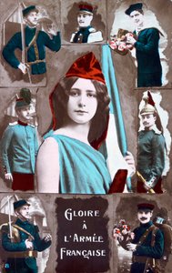 Franskt vykort från första världskriget, 1914-1918 av Unbekannt