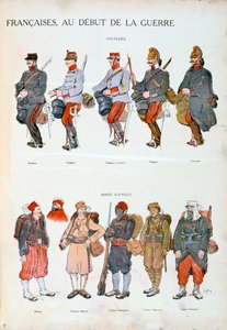 Franska arméuniformer, första världskriget, 1914 av Unbekannt