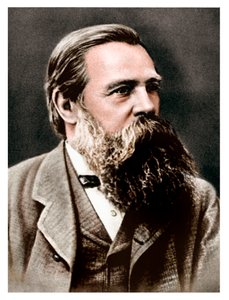Friedrich Engels, tysk socialist och kollaboratör och anhängare av Karl Marx, 1879 av Unbekannt