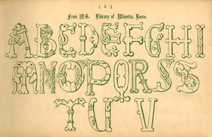 Från MS. Minervas bibliotek, Rom, 1862. av Unbekannt