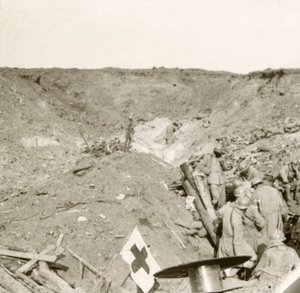 Frontlinjen, Sailly-Saillisel, norra Frankrike, c1914-c1918 av Unbekannt