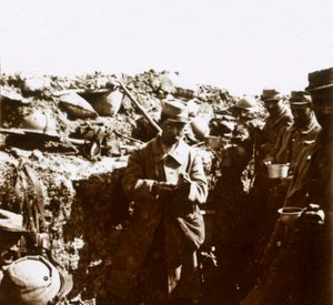 Främre linjens skyttegravar, c1914-c1918 av Unbekannt