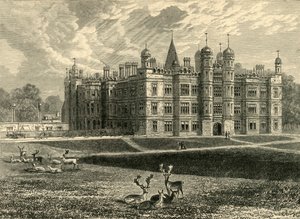 Framsidan av Burghley House, 1898. av Unbekannt