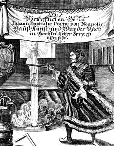 Frontispice of Magia Naturalis av Johannes Baptista della Porta, 1715 av Unbekannt