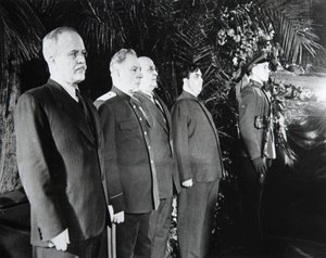 Joseph Stalins begravning, Moskva, Sovjetunionen, mars 1953 av Unbekannt