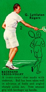 G. Lyttleton Rogers - Backhand Cross-Volley, c1935. av Unbekannt