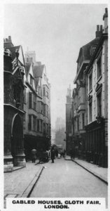Gabled houses, Cloth Fair, London, c1920-talet av Unbekannt