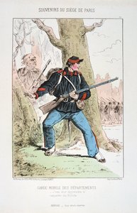 Avdelningarnas mobila garde, belägringen av Paris, 1870-1871 av Unbekannt