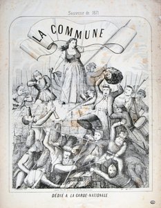 Nationalgardet, Paris kommun, 1871. av Unbekannt