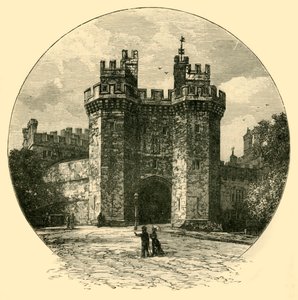 Porten till Lancaster Castle, 1898. av Unbekannt