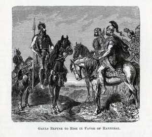 Galler vägrar resa sig till förmån för Hannibal, 1882 av Unbekannt