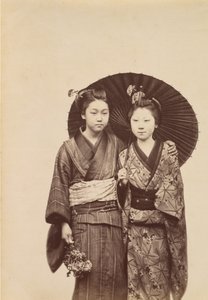 [Geisha Girls], ca. 1880. av Unbekannt