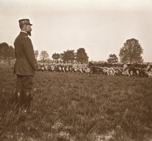General Henri Gouraud, Champagne, norra Frankrike, c1914-c1918. av Unbekannt
