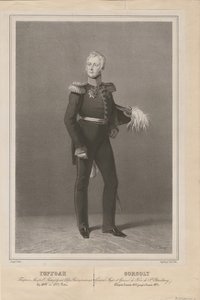 General Ivan Savvich Gorgoli, chefen för S:t Petersburgs polis, 1822 av Unbekannt