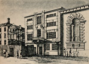 General Post Office, cirka 1793 – Visar byggnader intill Lloyds Coffee House, 1928 av Unbekannt