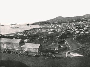 Översikt över Funchal, Madeira, Portugal, 1895. av Unbekannt