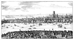 Översikt över London, 1666, 1909 av Unbekannt