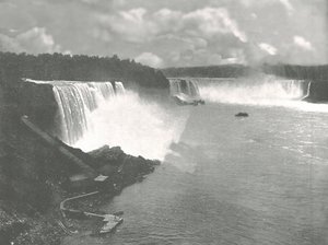 Översikt över Niagarafallen, 1895. av Unbekannt