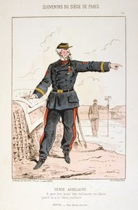 Genie Auxiliaire, belägringen av Paris, fransk-preussiska kriget, 1870-1871. av Unbekannt