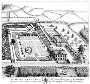 Herrgårdsmodell, c1750 av Unbekannt