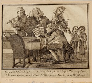 Georg Friedrich Haendel, Johann Sebastian Bach, Giuseppe Tartini, Johann Joachim Quantz, Christoph W av Unbekannt