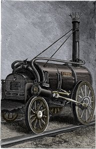 George Stephensons lokomotiv Rocket, 1829 1892 av Unbekannt