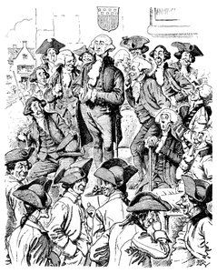 George Washington försöker berätta en lögn, 1901 av Unbekannt
