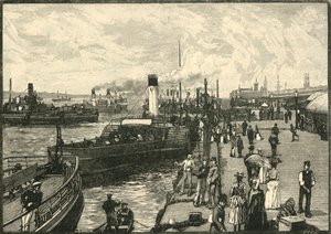Georges Landing-Stage, 1898. av Unbekannt