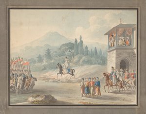 Georgisk kavalleriöversikt, ca. 1780 av Unbekannt