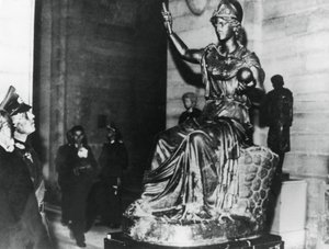 Den tyske fältmarskalken von Rundstedt besökte Louvren, ockuperade Paris, oktober 1940 av Unbekannt