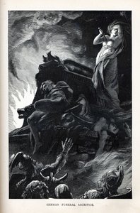 Tyska begravningsoffer, 1882 av Unbekannt