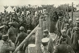 Tyska fångar som går in i burarna, 1919. av Unbekannt