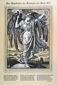 Tysk allegori om Pariskommunen, 1871. av Unbekannt