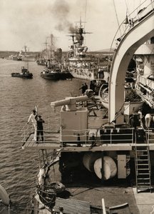 Den tyska flottan besöker Swinoujscie, 1933. av Unbekannt