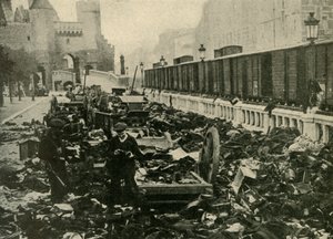 Tyska sjömän vid Antwerpen, Belgien, första världskriget, 1914, c1920. av Unbekannt