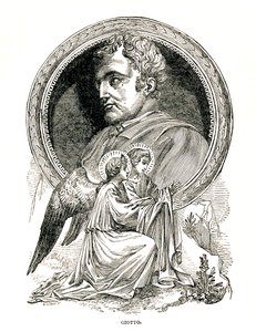 Giotto di Bondone, italiensk målare och arkitekt, 1893 av Unbekannt