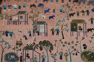 Glasmosaiker i Wat Xieng Thong, Luang Prabang, Laos, 1950-talet av Unbekannt