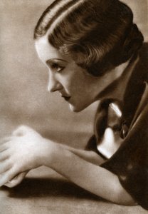 Gloria Swanson, amerikansk skådespelerska, 1933 av Unbekannt