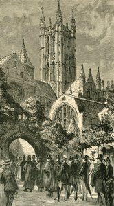 Going to Service By The Dark Entry: Colonial and Indian Visitors at Canterbury, 1886. av Unbekannt